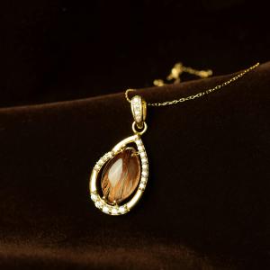 Amber Pendant with Insect Inclusion